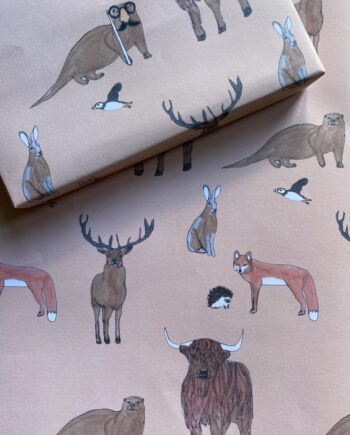 Scottish Wildlife Wrapping Paper