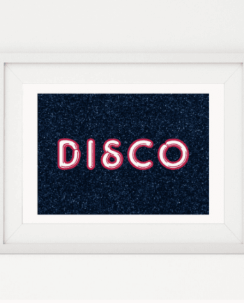 Disco - Glitter Art Print