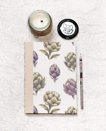 Artichokes - A5 Hand stitched Notebook