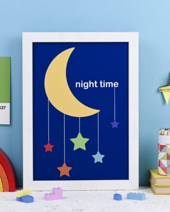 Night Time - kids art print