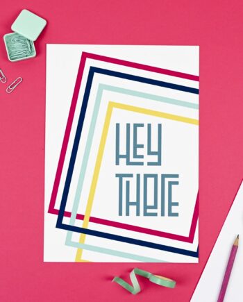 Hey There - kids art print