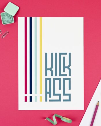 Kick Ass - kids art print