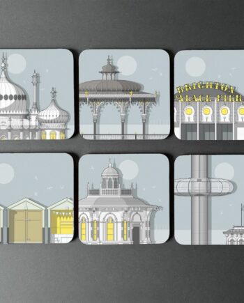 Brighton Sun - Set of Six Coasters