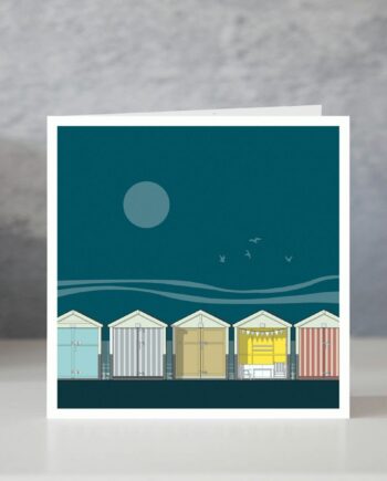 Brighton Beach Huts Blue Card