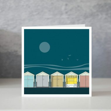 Brighton Beach Huts Blue Card