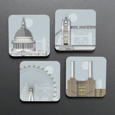 London Set of Four Coasters