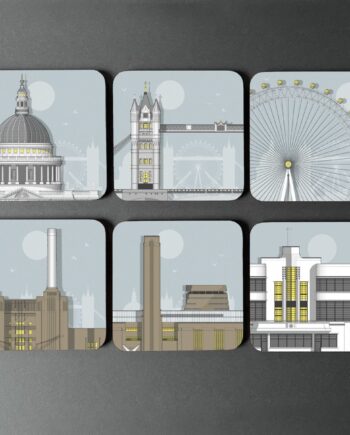 London Sun - Set of Six Coasters