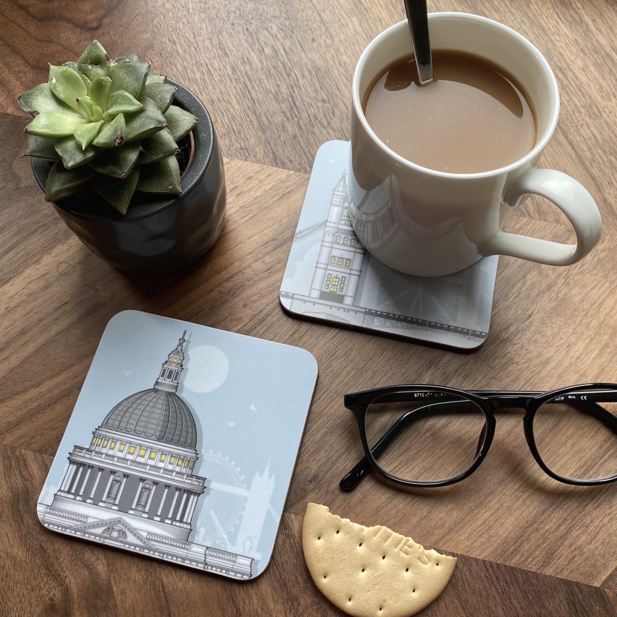 Gifts for London Lovers - London coaster set 