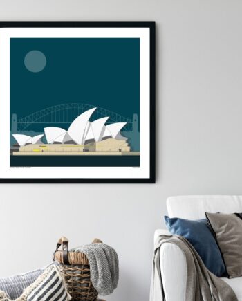 Sydney Opera House Sun Print