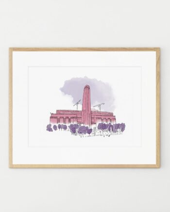 Tate Modern Gallery, London artwork, A4 signed print