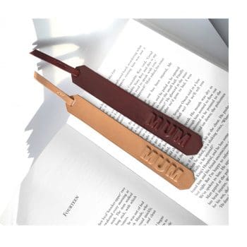 Mum - Leather Bookmark