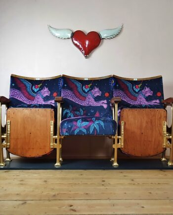 Customisable vintage cinema seats: run of 3 seats