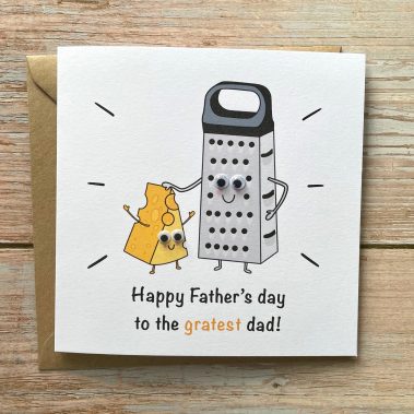 Cute Cheese and grate Father's Day Card