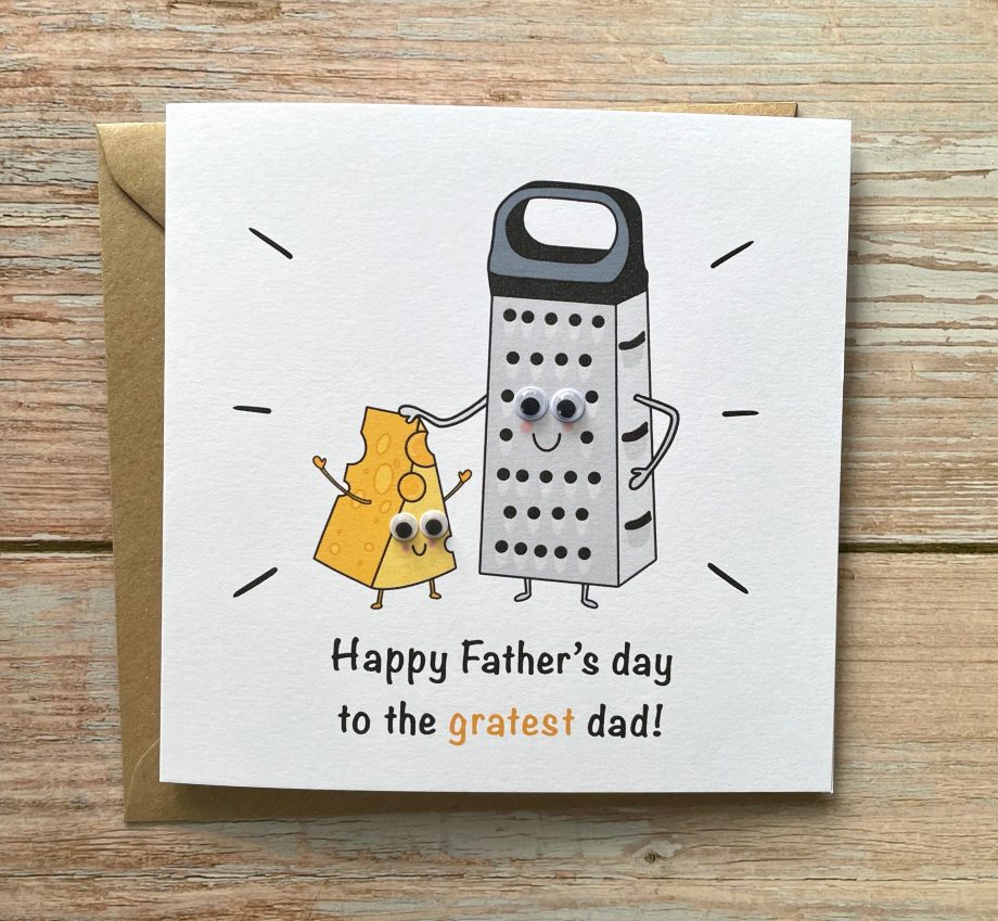 Cute Cheese and grate Father's Day Card