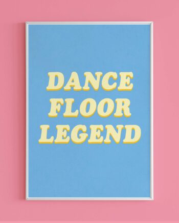 Dancefloor Legend Eco-conscious print