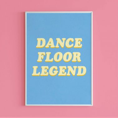 Dancefloor Legend Eco-conscious print