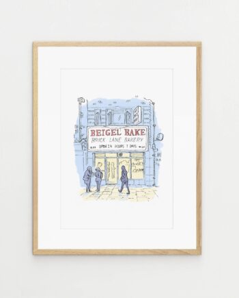 Beigel Bake Brick Lane, East London, signed print