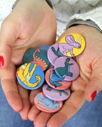 Dinosaur Mini Badge 5 Pack