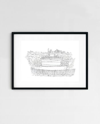 Greenwich Park, London artwork, signed print