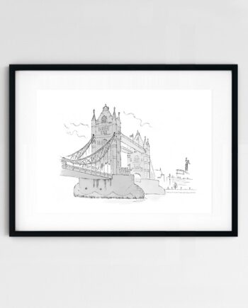 London artwork Tower Bridge