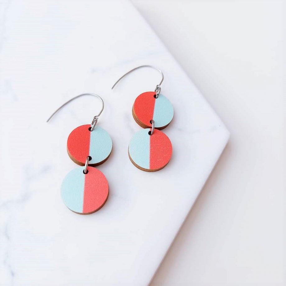 MIAMI WOODEN EARRINGS