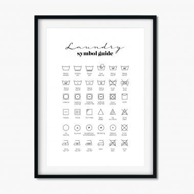 Laundry Symbol Print