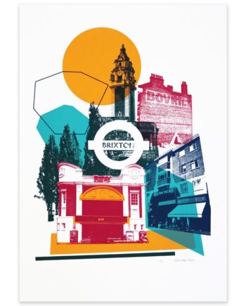 Brixton Screen Print - including the Ritzy Cinema