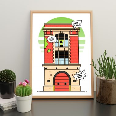 Hook and Ladder Ghostbusters Print
