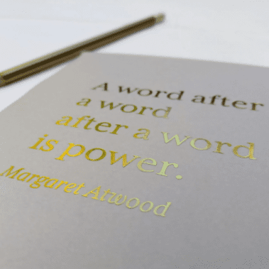 A5 Margaret Atwood journal
