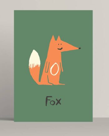 Fox print - Size A5 and A4