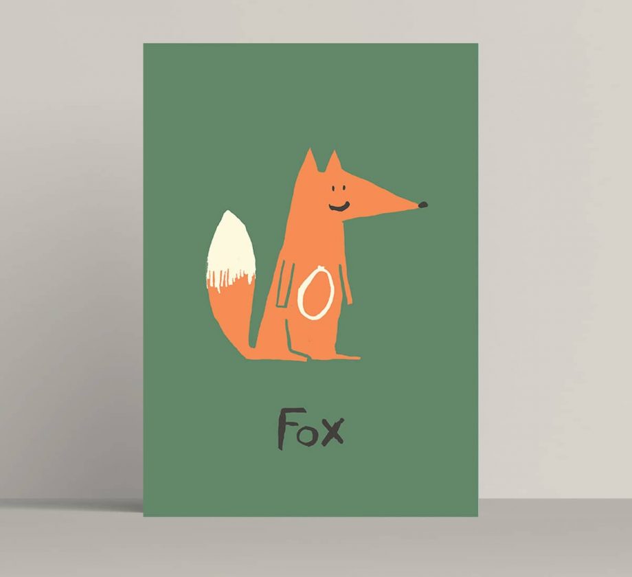 Fox print - Size A5 and A4