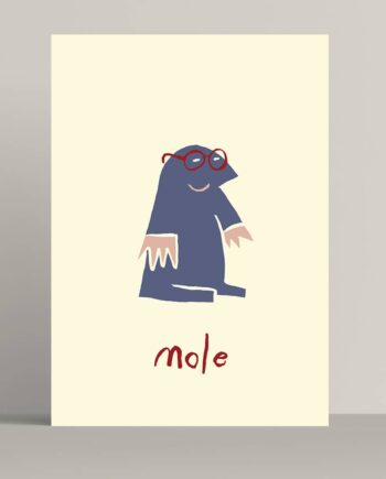 Mole original art print