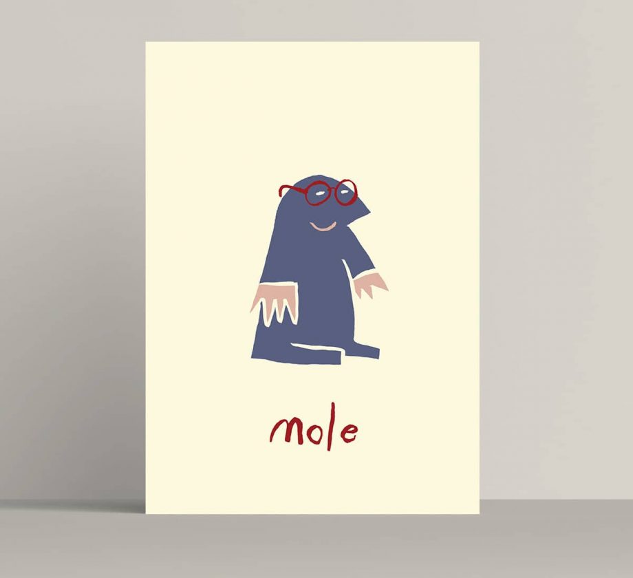 Mole original art print