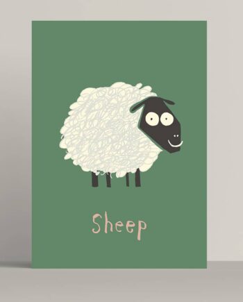 Sheep original art print