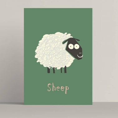 Sheep original art print