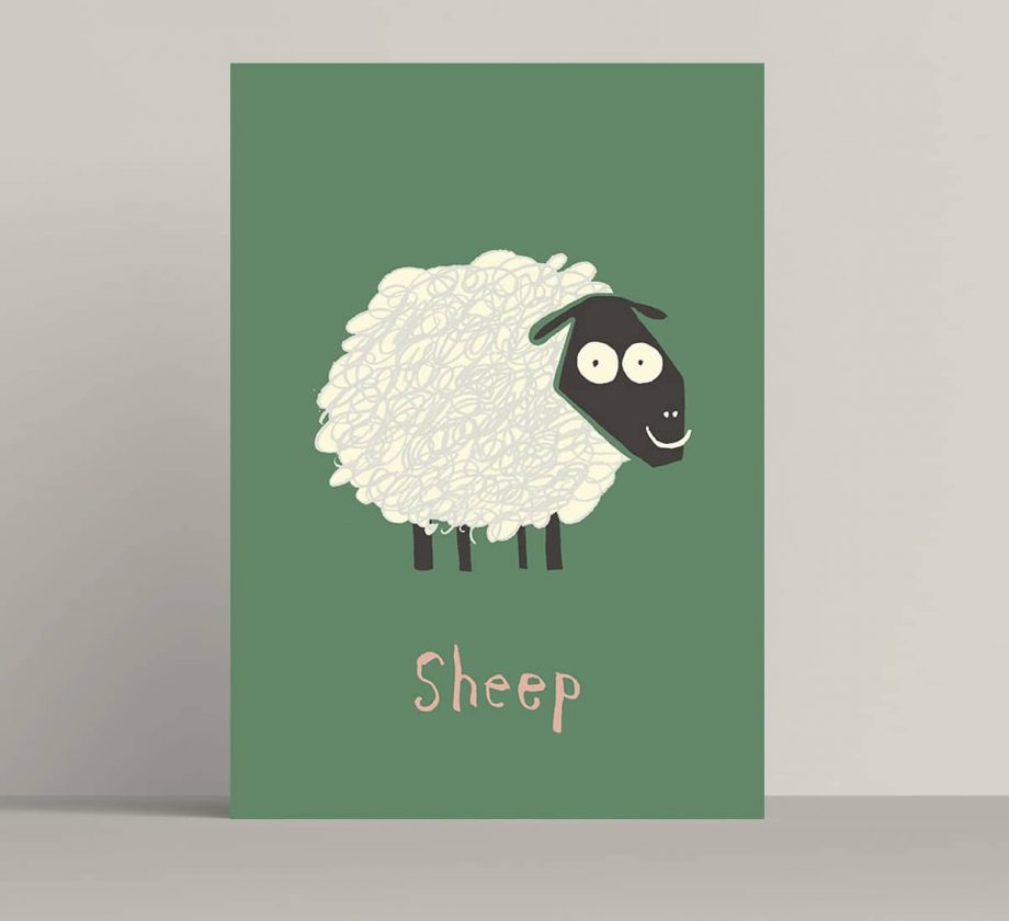 Sheep original art print