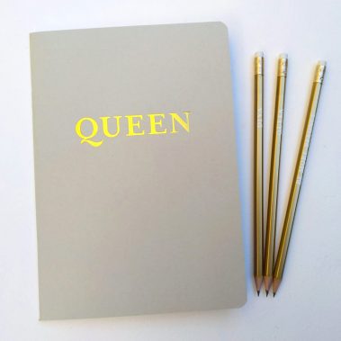 Queen notebook pencil set