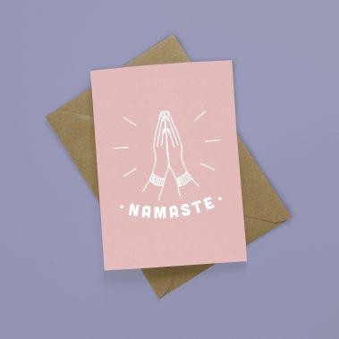 Namaste yoga greeting card