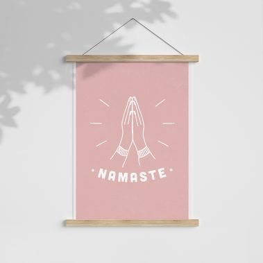 Namaste yoga eco print