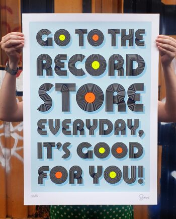Vinyl Lover screen print