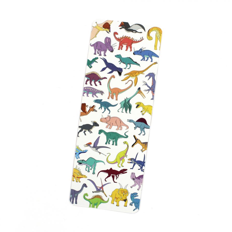 Scattered Dinosaur Bookmark