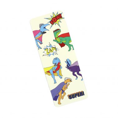 Superhero Dinosaur Bookmark