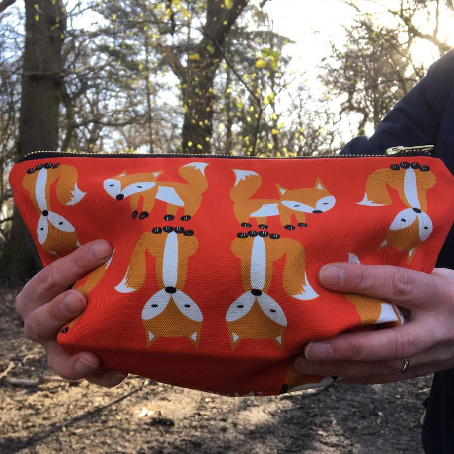 Fox Print Wash Bag