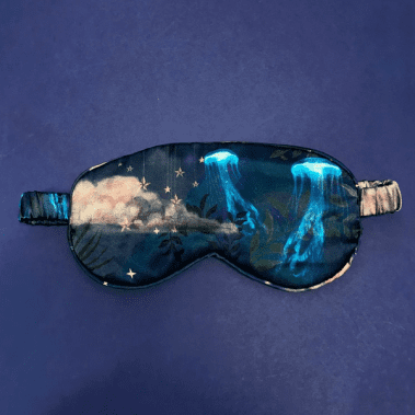 Jellyfish - Luxury Silk Satin padded eye mask