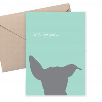 Dog sympathy card