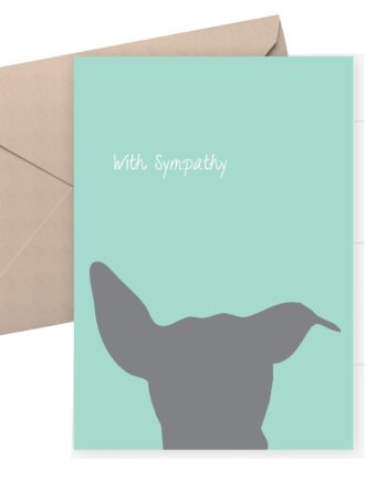 Dog sympathy card