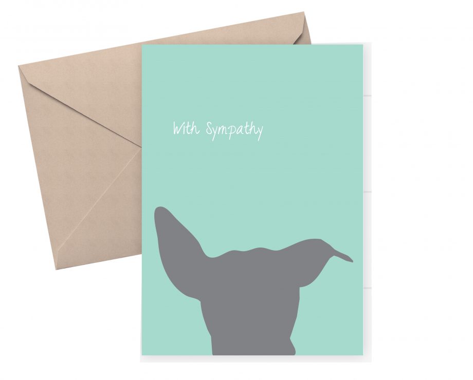 Dog sympathy card