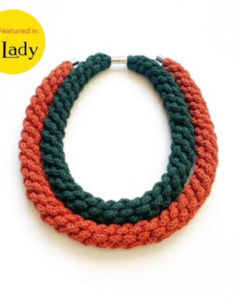 Woven chokers made with soft cotton rope