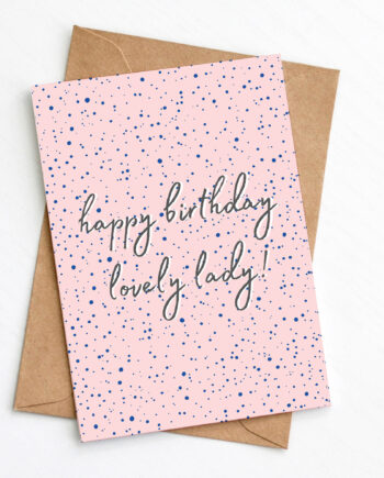 Lovely Lady Birthday Card