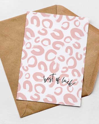 Best of Luck Card